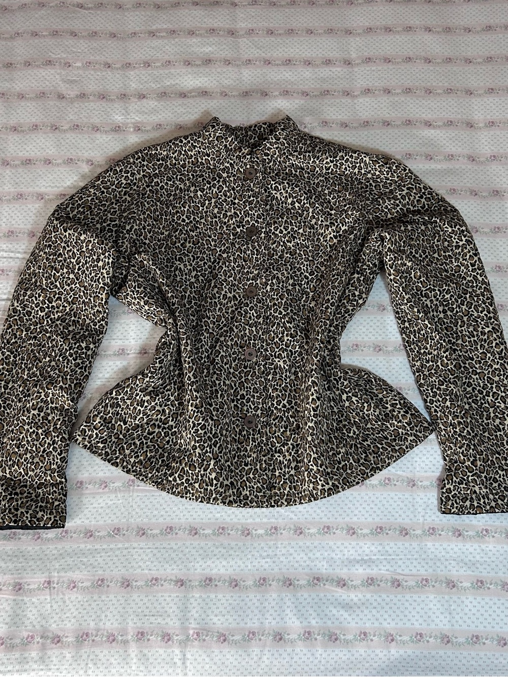 breckenridge Leopard Print Button-Down Shirt in Brown and Black